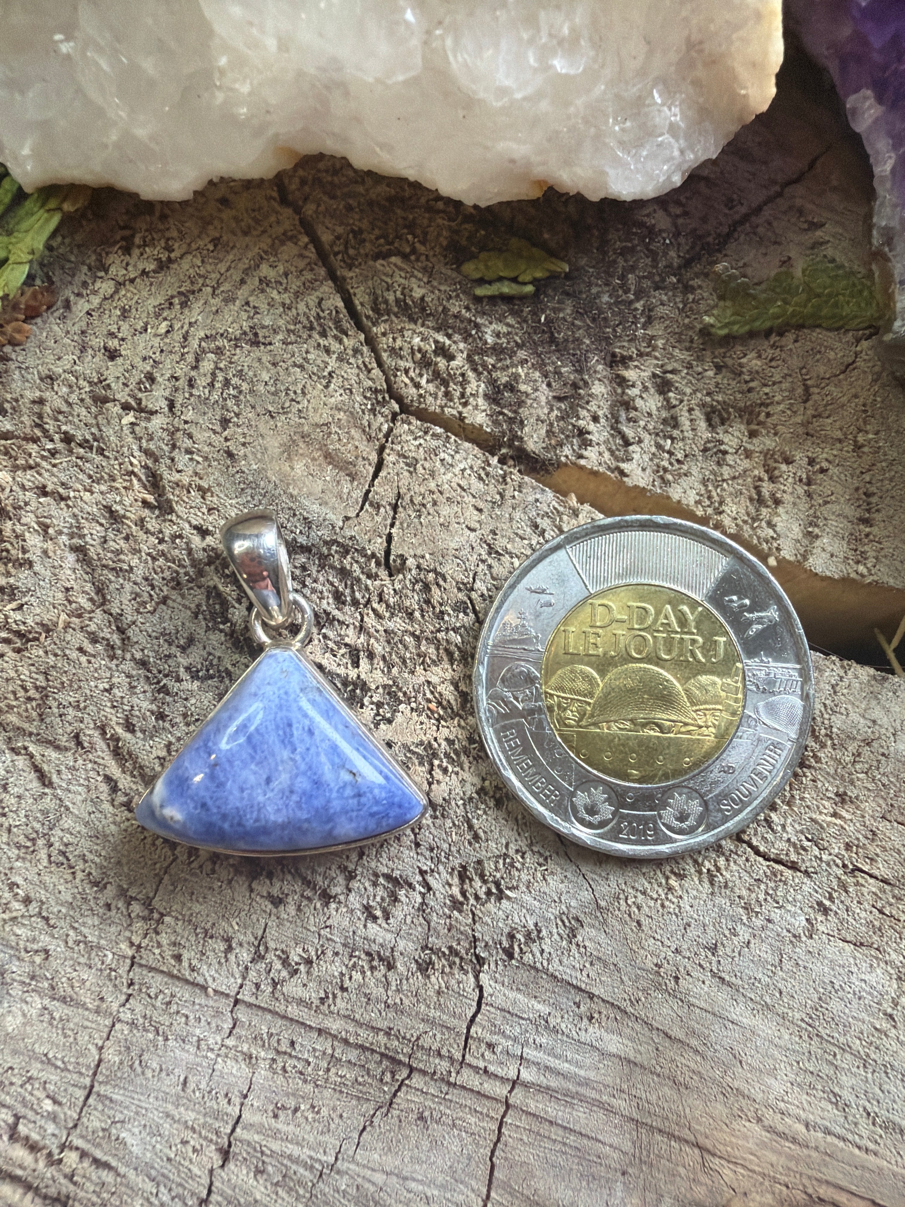 Pendentif pierre de Sodalite- Argent 925
