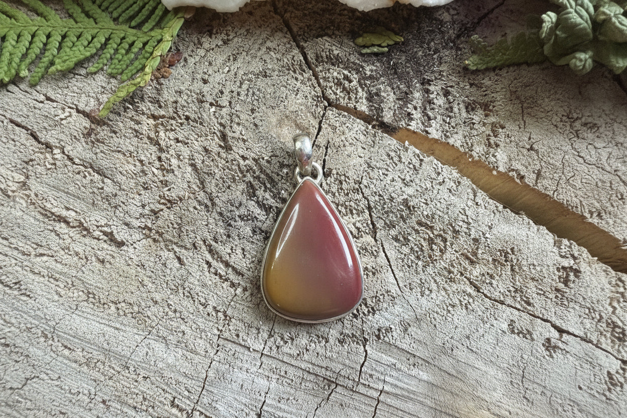 Pendentif Jaspe Mookaite
