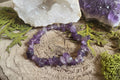 Bracelet éclat d’améthyste naturel