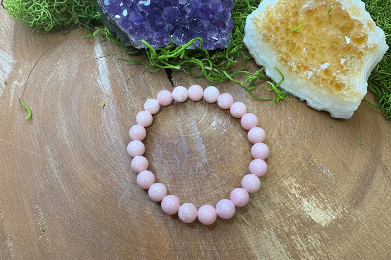 Bracelet calcite rose