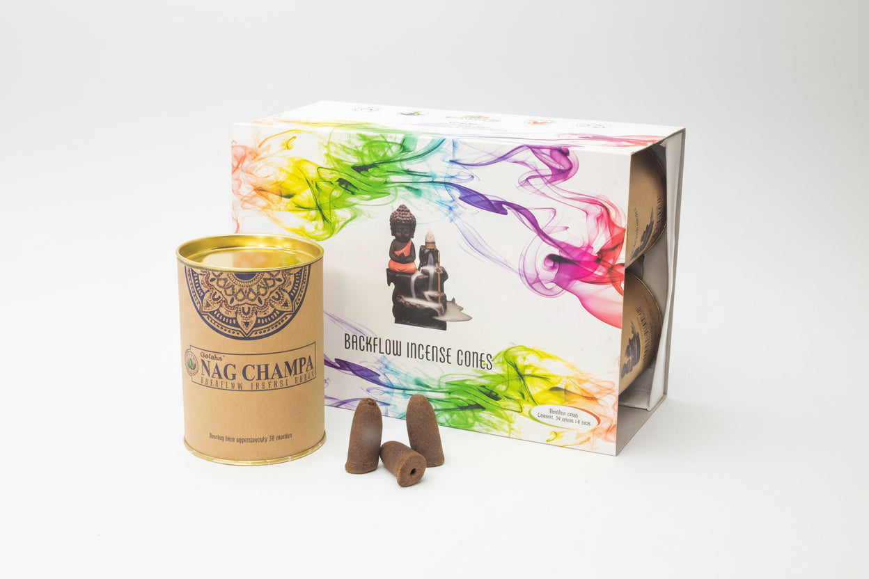 Goloka Encens à Reflux en Cônes Nag Champa