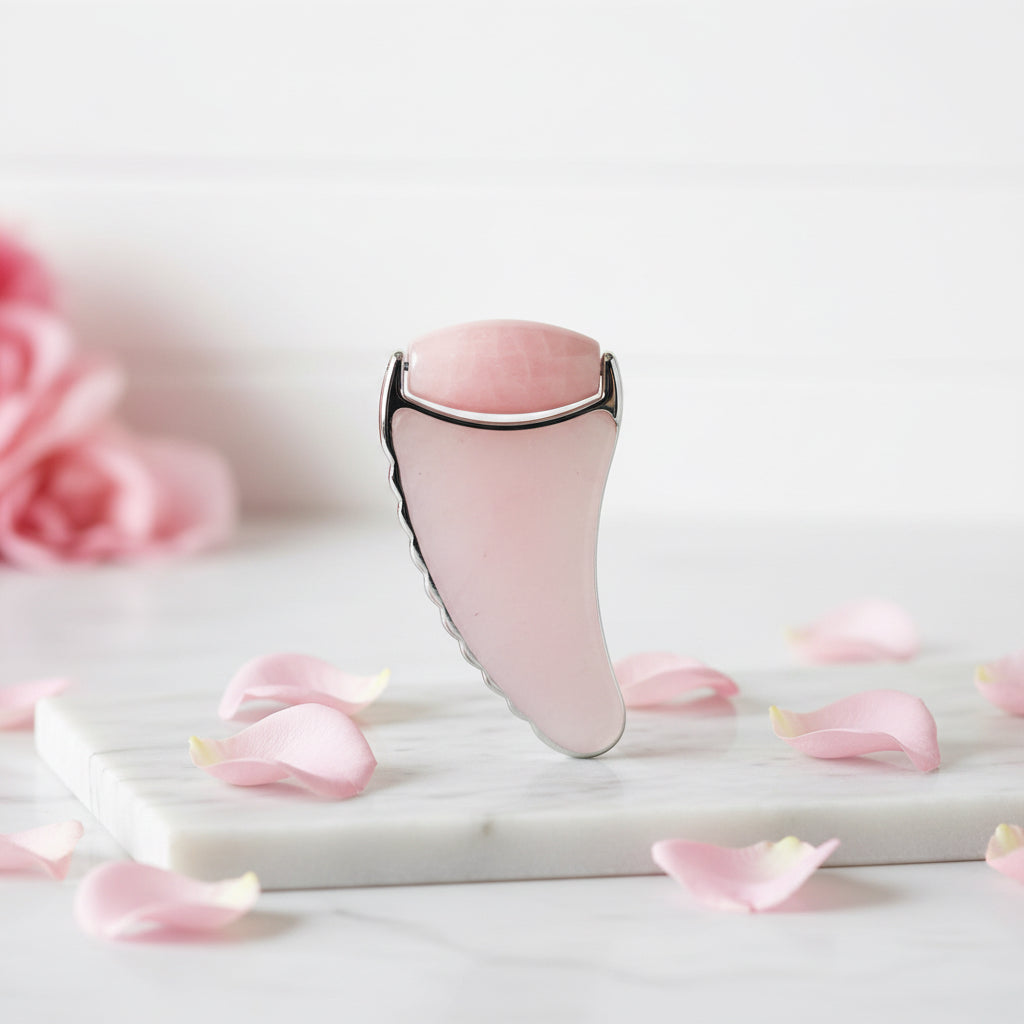 Gua Sha Roller Rose Quartz