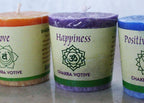 Bougies votives Chakra : Racine, Argent