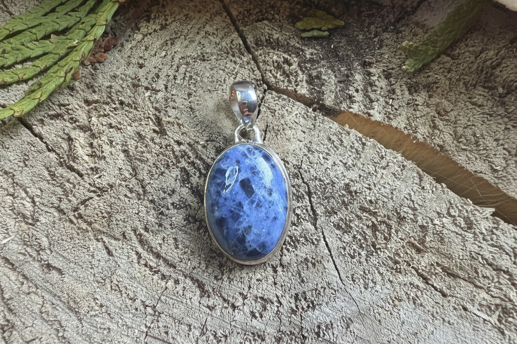 Pendentif pierre Sodalite - Argent 925