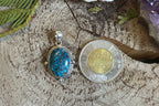 Pendentif turquoise « spiderweb »