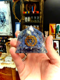 Pyramide orgonite de Sodalite