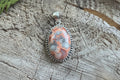 Pendentif pierre Agate Crazy Lace