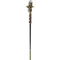 Baguette magique en forme de dragon doré avec quartz transparent 12,5 po de longueur