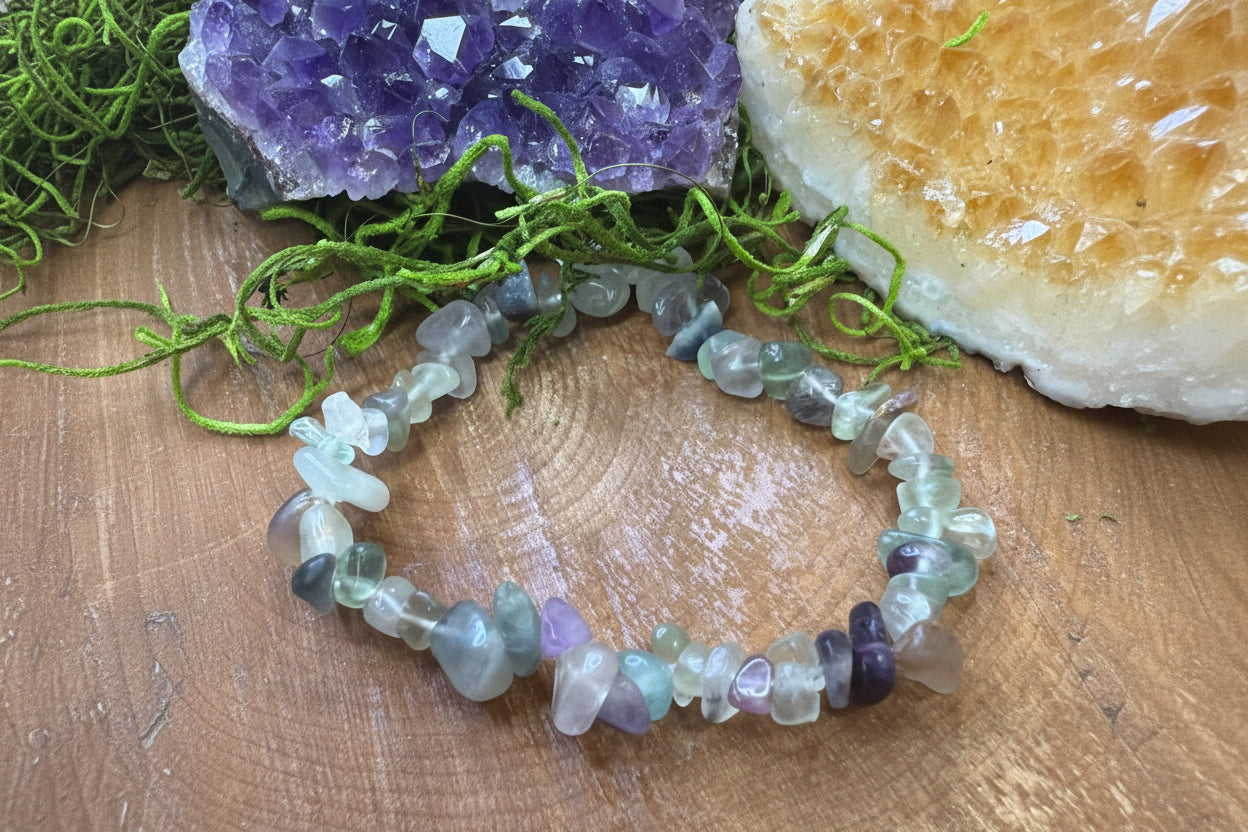 Bracelet éclat de fluorite