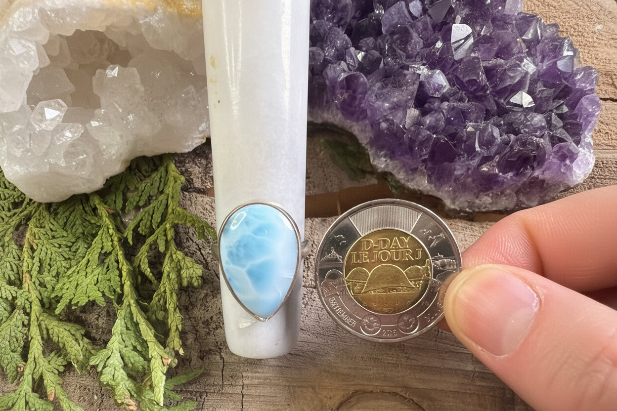 Bague pierre Larimar- Argent 925