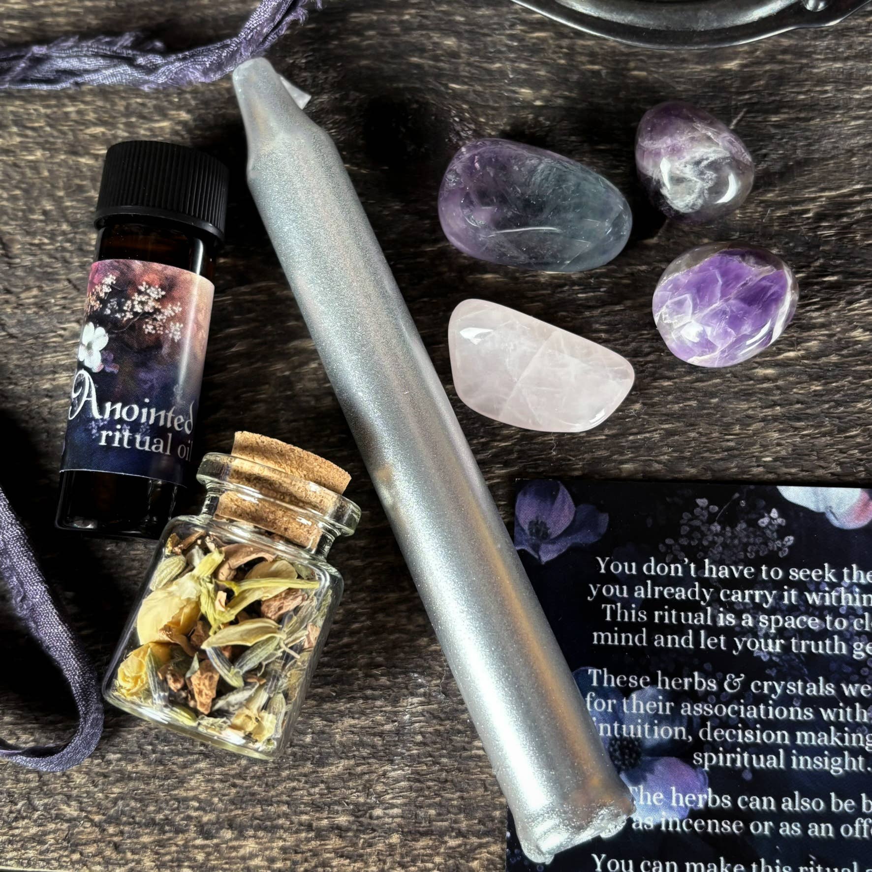 Kit de Sort de Clarté • Rituel d'Insight & d'Intuition • Sorcellerie ANGLAIS