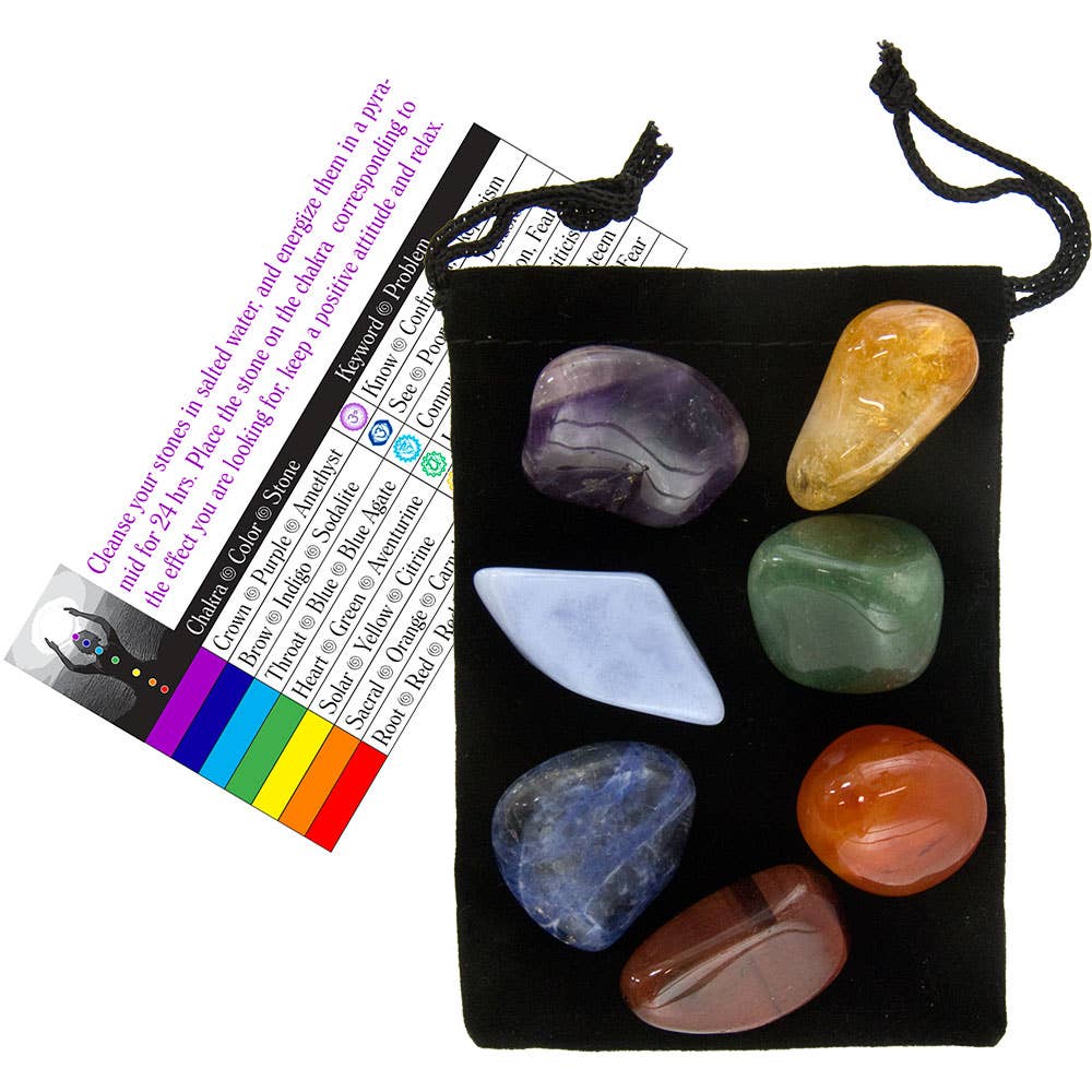 Kit d'équilibrage des chakras (7 pierres)