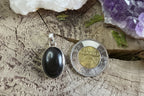 Pendentif obsidienne noire