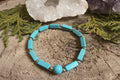 Bracelet Howlite teinté turquoise