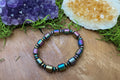 Bracelet hématite arc-en-ciel