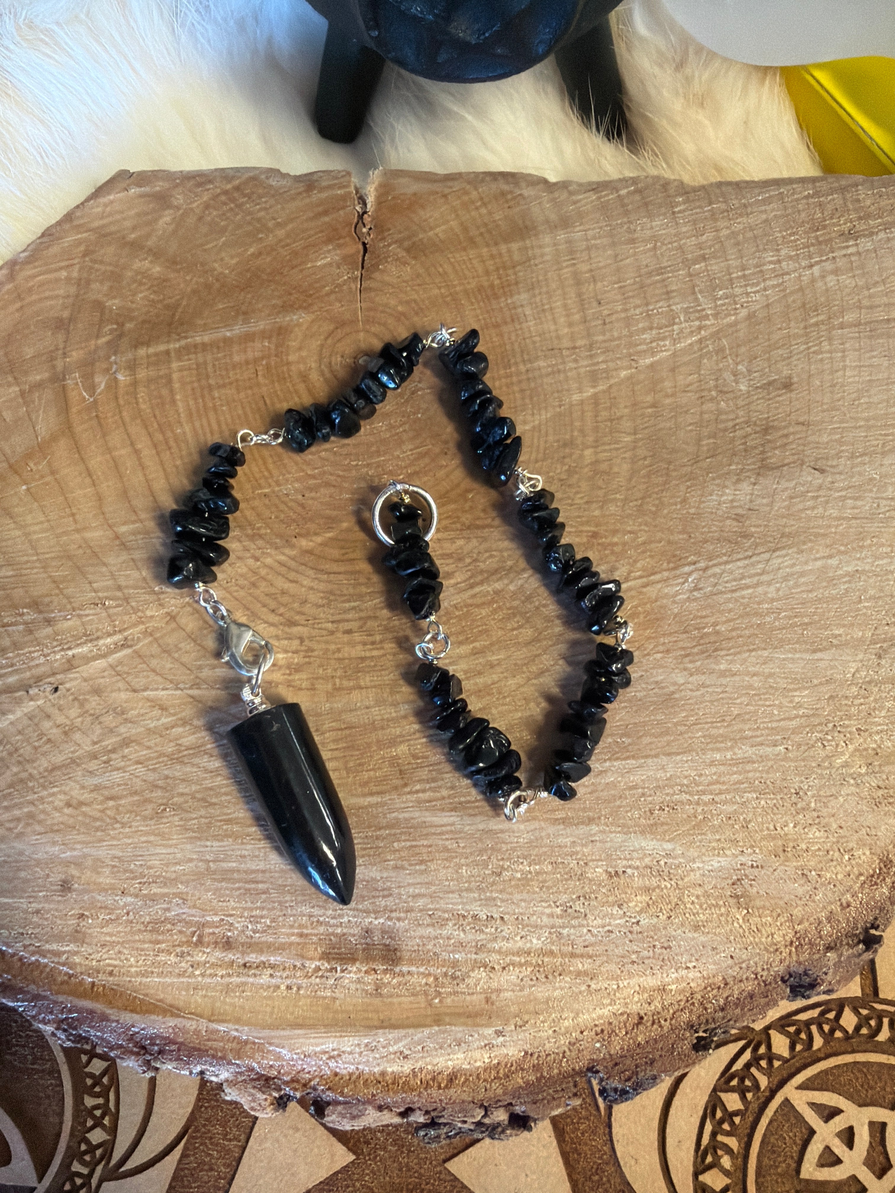 Pendule tourmaline noire