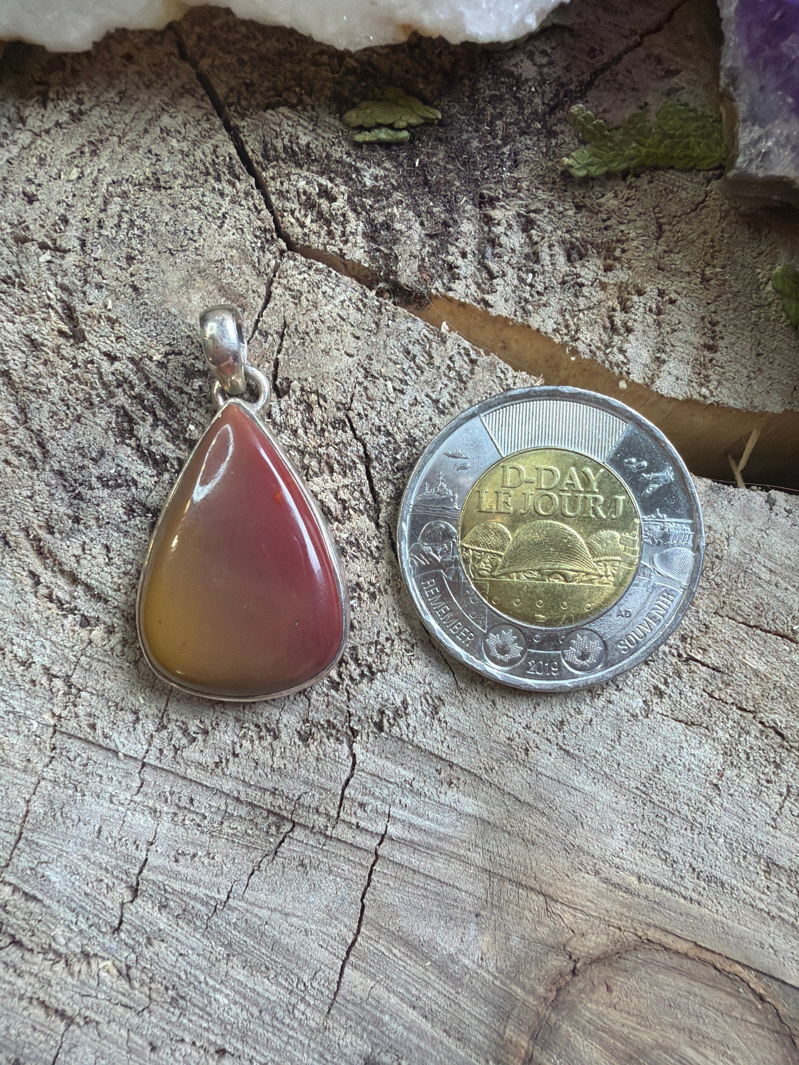 Pendentif Jaspe Mookaite