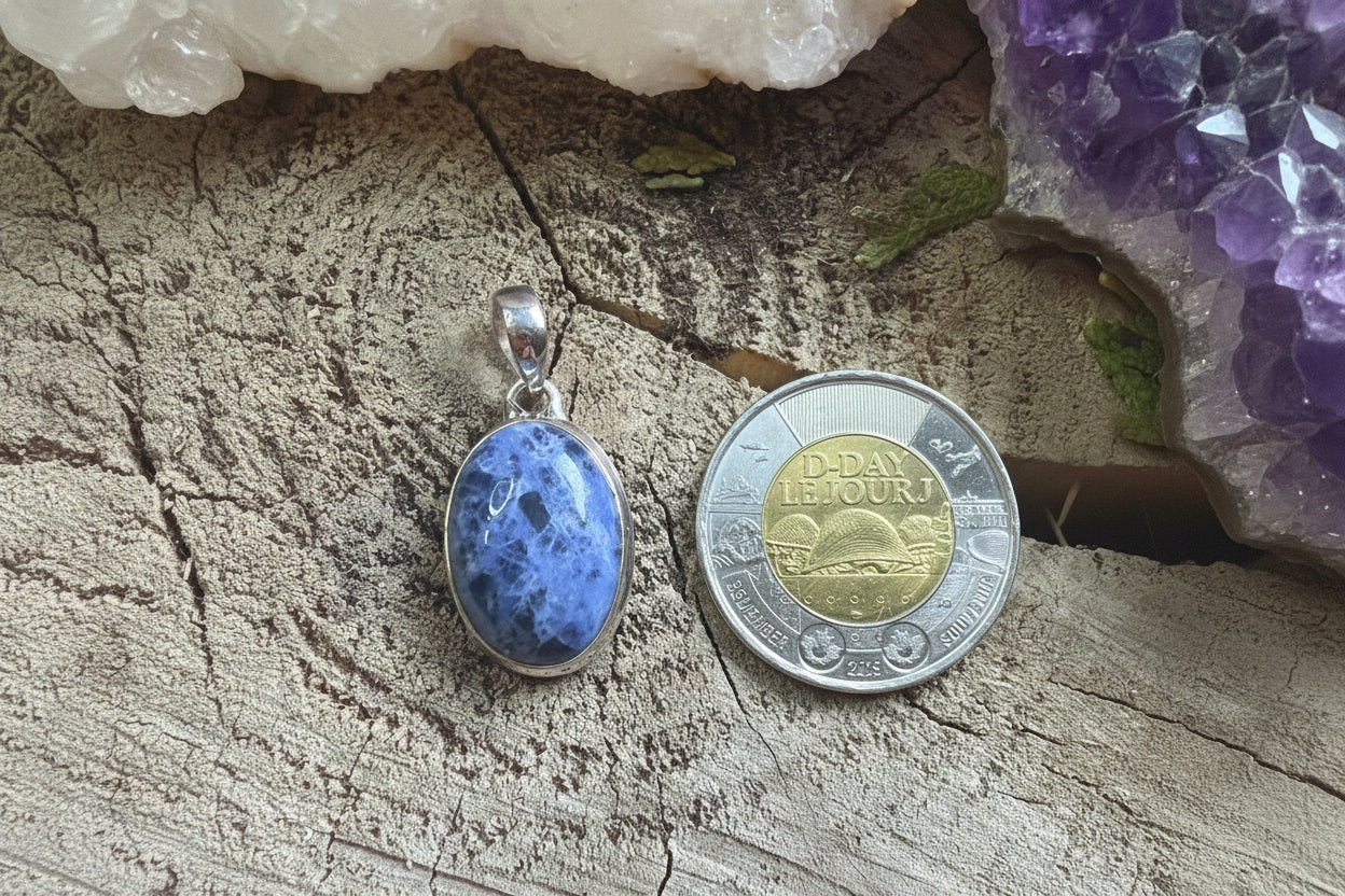 Pendentif pierre Sodalite - Argent 925