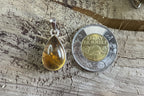 Pendentif pierre Citrine avec inclusion chlorite