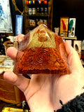 Pyramide orgonite de Jaspe Rouge