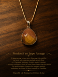 Pendentif jaspe paysage