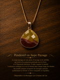 Pendentif jaspe paysage
