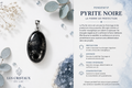 Pendentif en pyrite noir