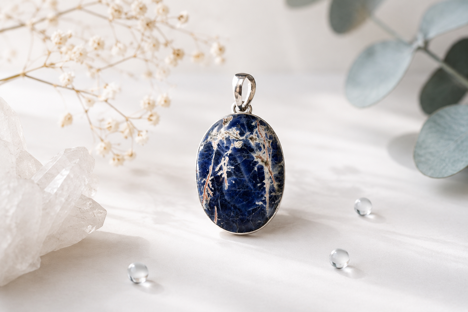Pendentif sodalite