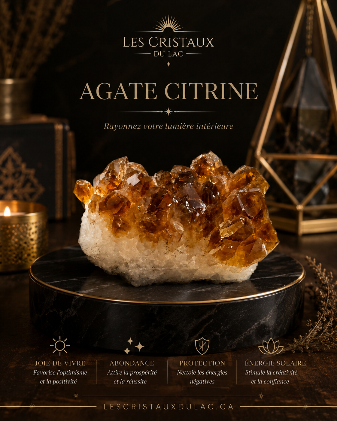 Agate citrine A6