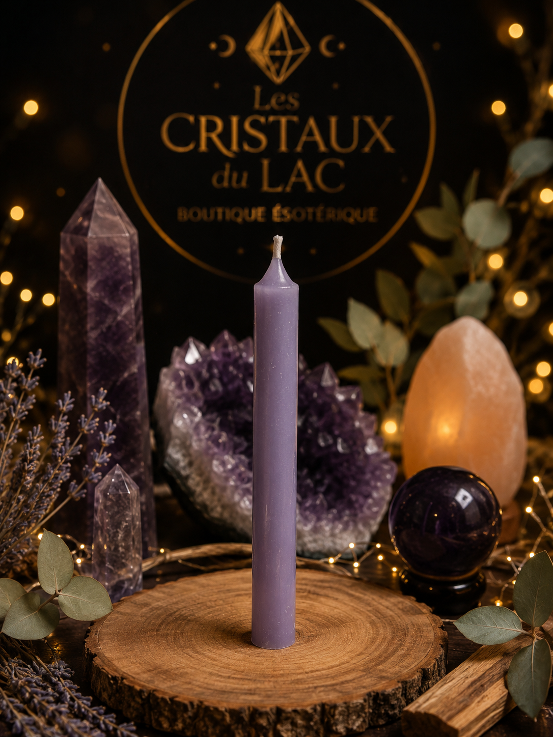 Chandelle lilas