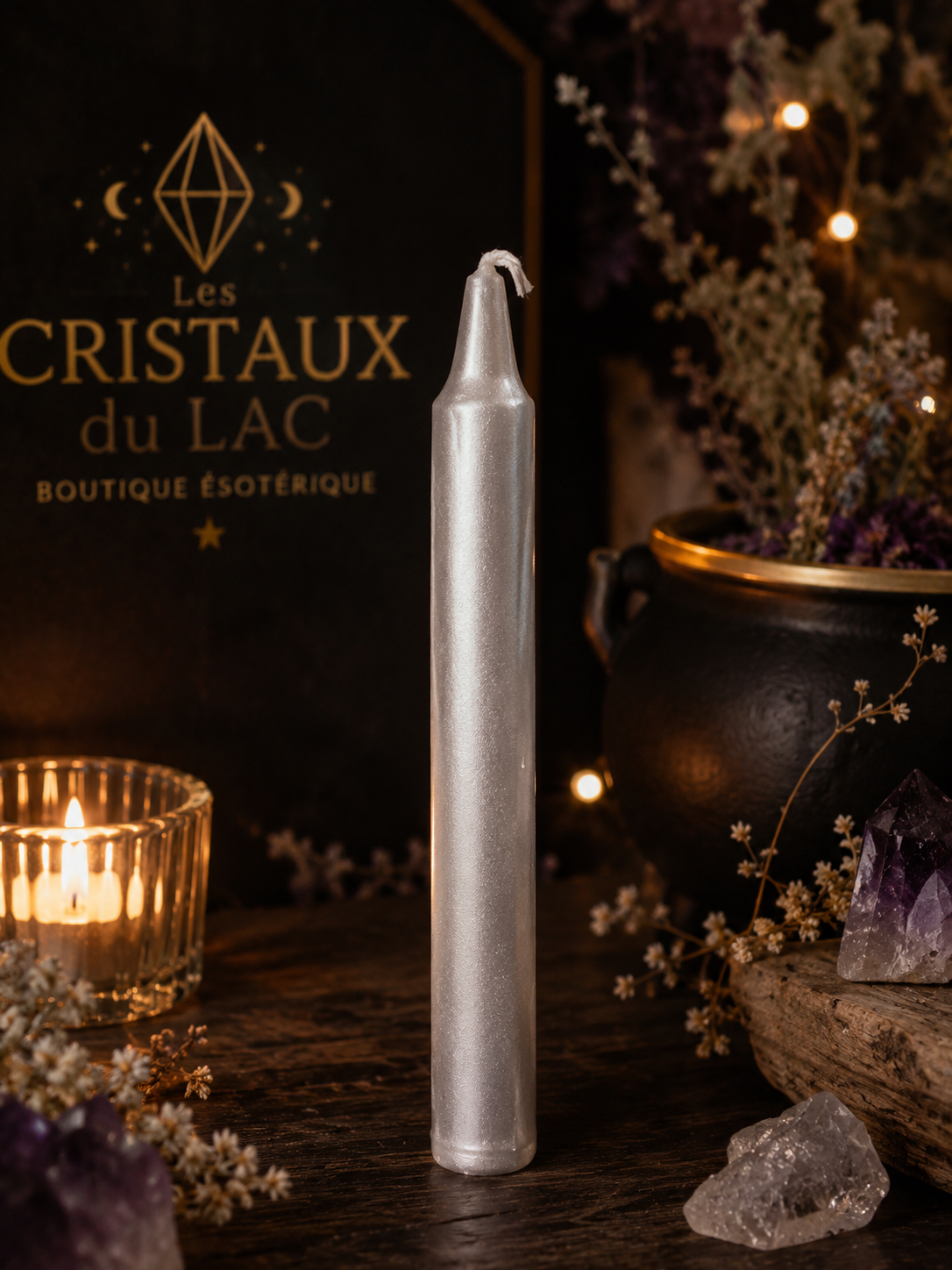 Chandelle argent