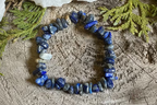 Bracelet éclat de lapis-lazuli naturel