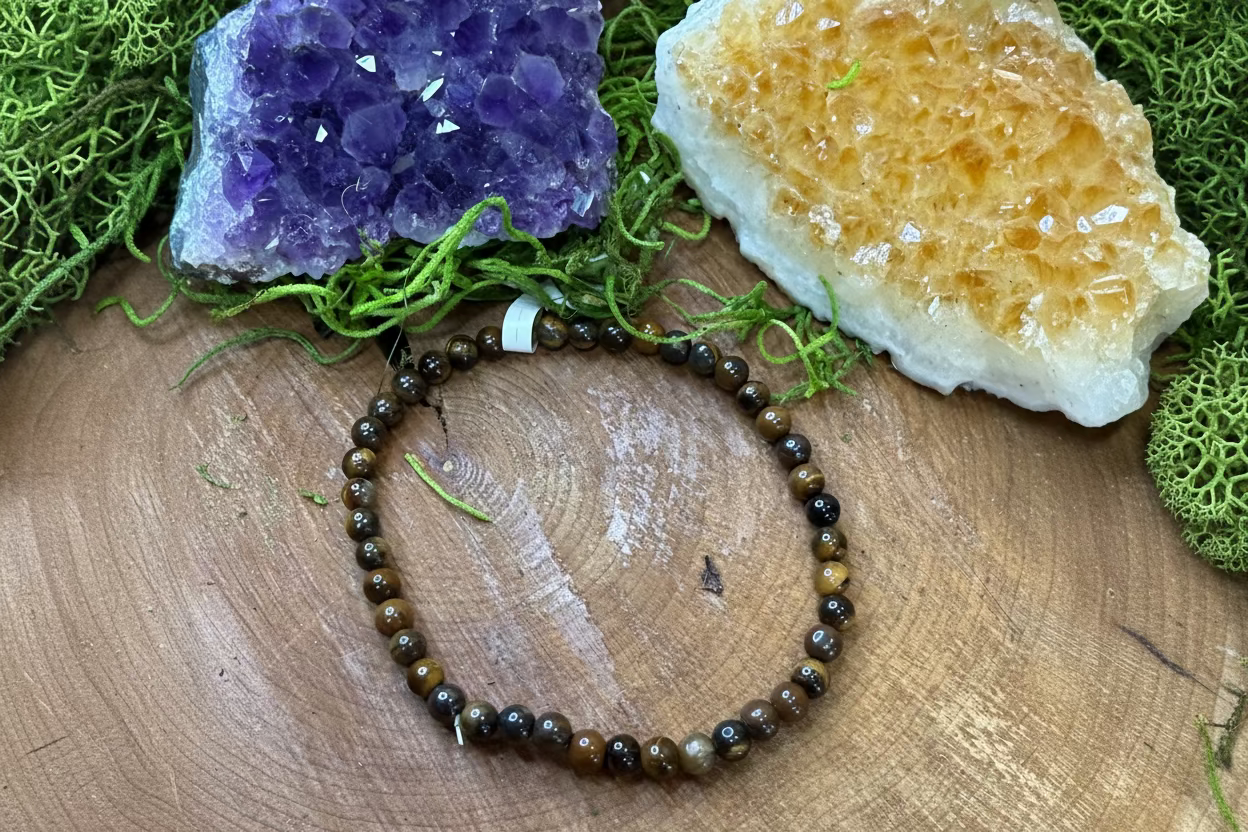 Bracelet perle 4mm Oeil de tigre