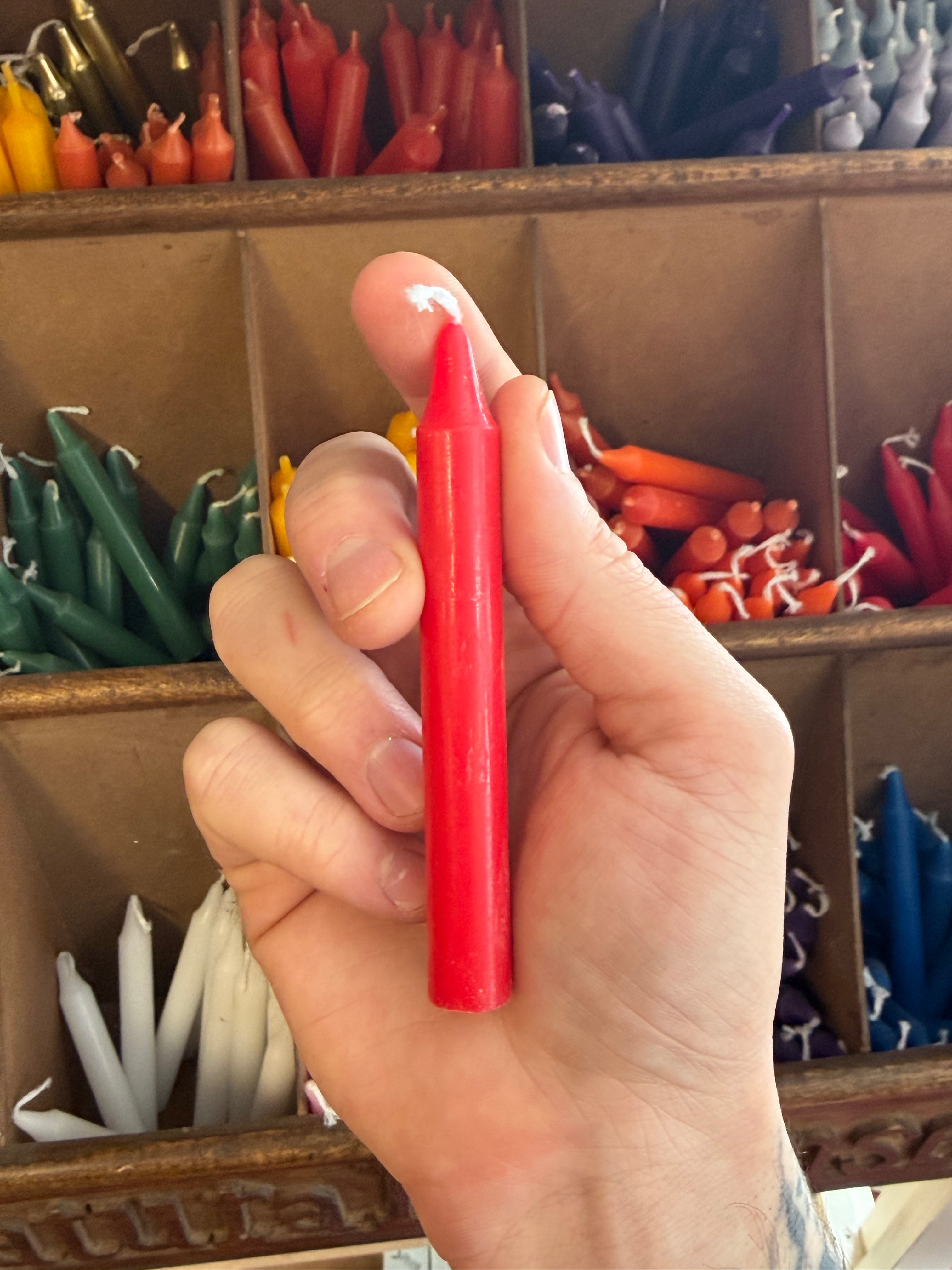 Chandelle rouge