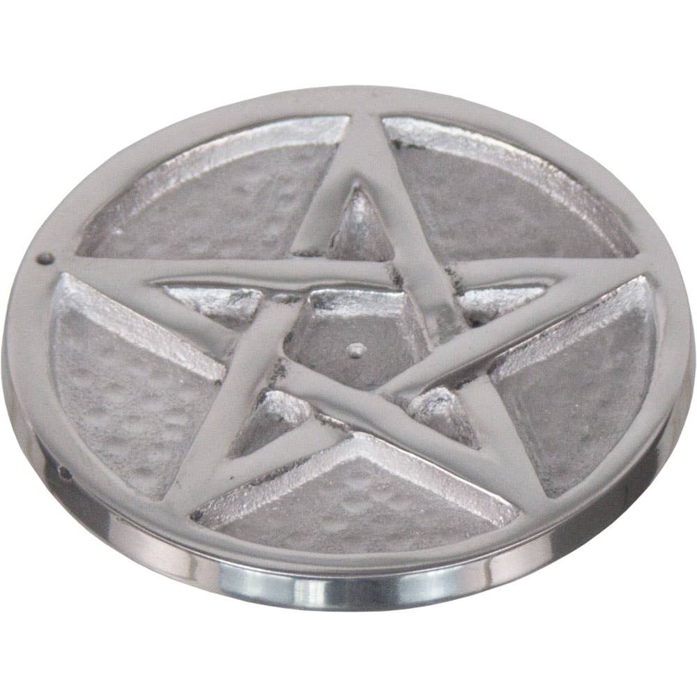 Aluminium-Brule Encens/Pentacle-3.5"di.