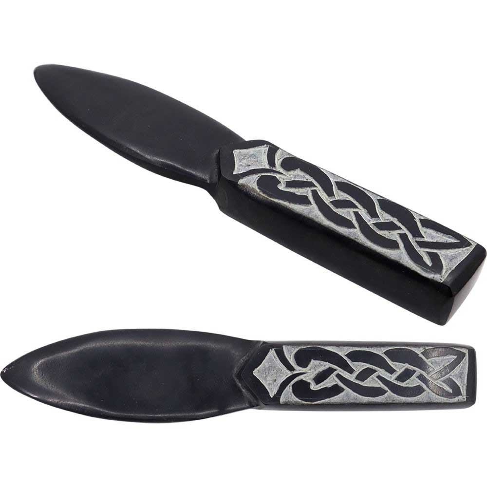 Stéatite noire Athame, 7 po L