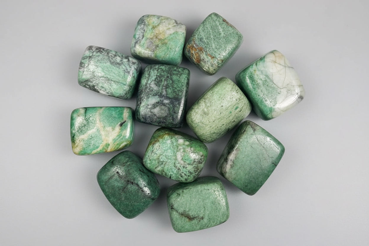 Jade africain (Verdite) - Pierres roulées