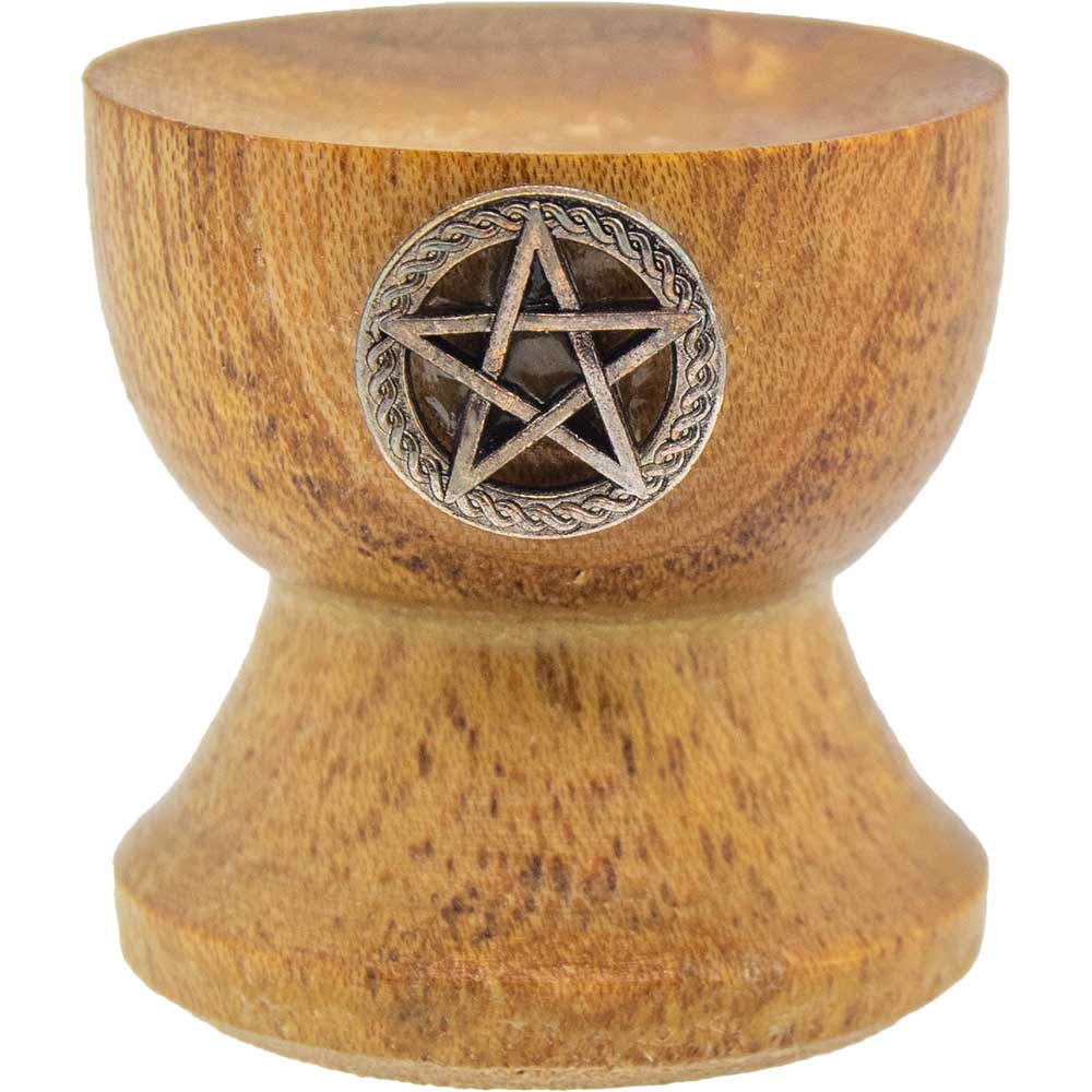 Support en bois pour sphère/rond + pentacle 3,18 cm x 3,18 cm, stand