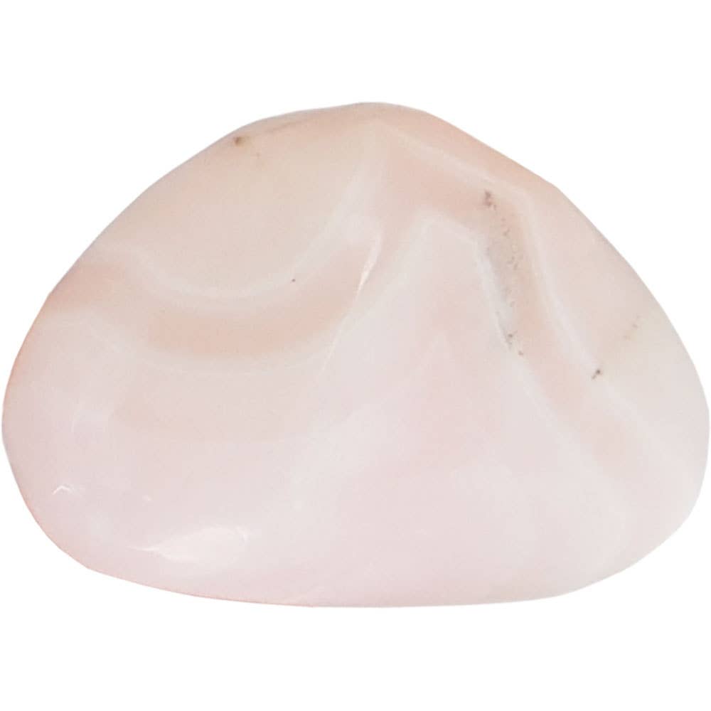 Pierre roulée en calcite rose Mangano