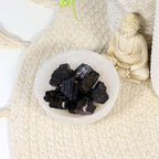 Pierres précieuses de tourmaline noire