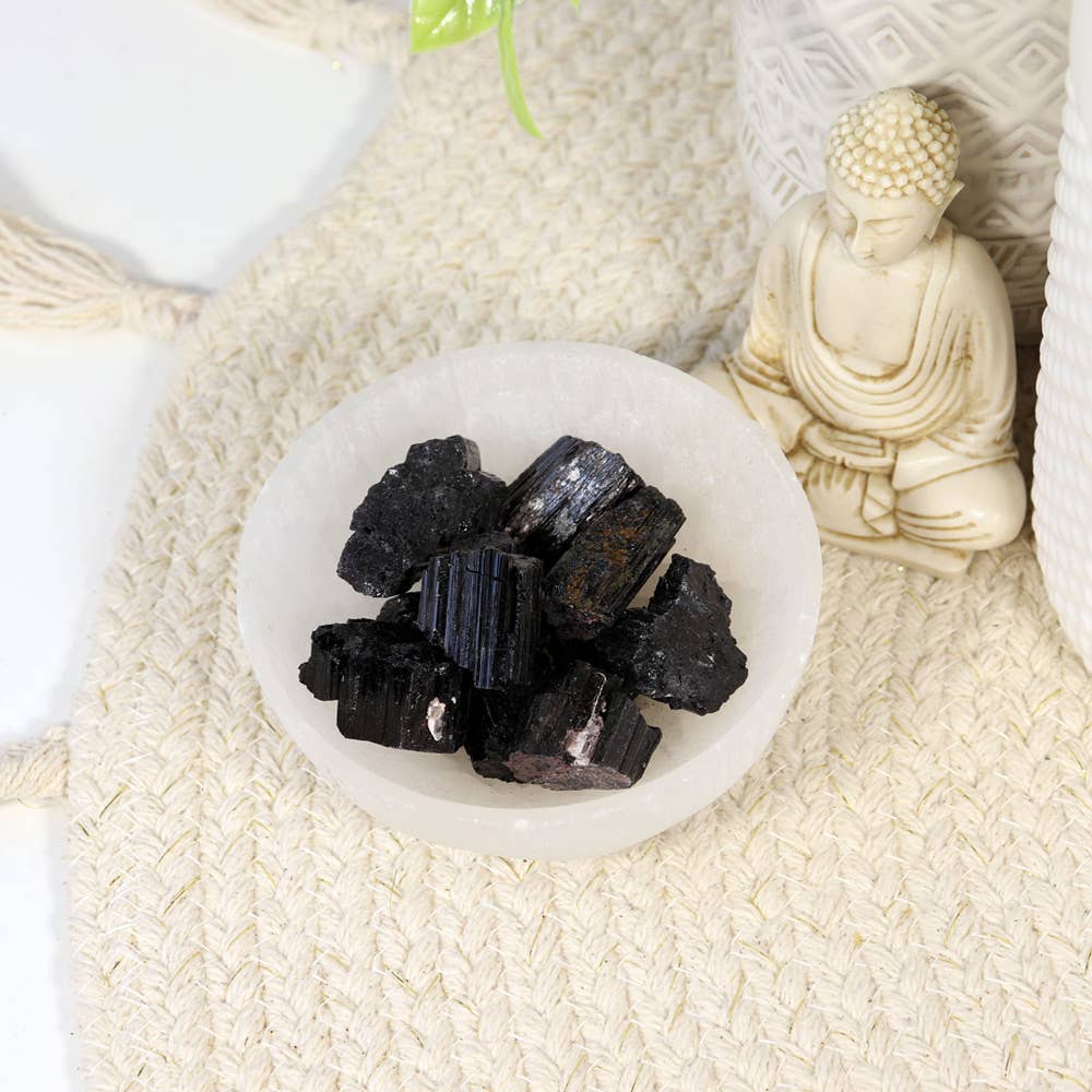 Pierres précieuses de tourmaline noire