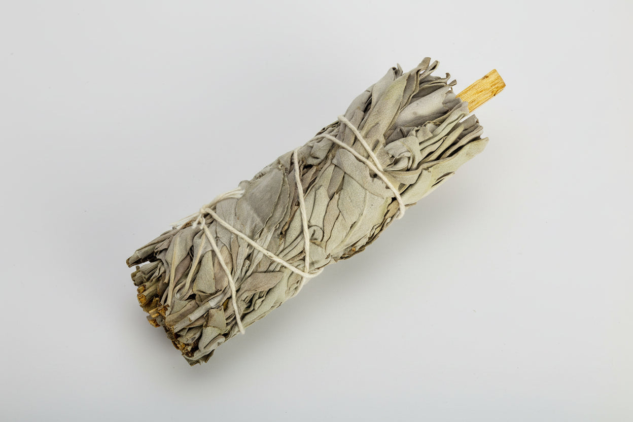 Bâtons de fumigation - Sauge blanche avec bâton de Palo Santo 4"