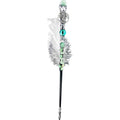 Baguette Magique-Avventurine Verte-Œil de Dragon Bleu\&amp;Arbre 12,5"L